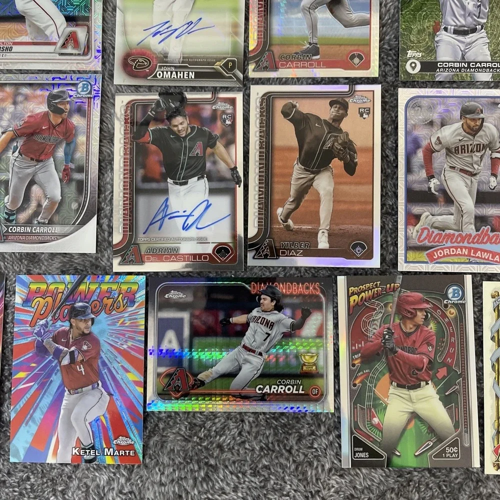 Arizona Diamondbacks Baseball 23 Card Lot‎ - Rookies, Stars, Inserts, Parallels